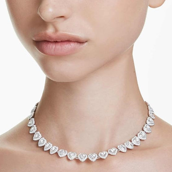 Heart Tennis Necklace
